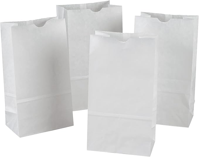 Rainbow Kraft Bags, 6"X11", White, 50 Bags (Pack of 2)