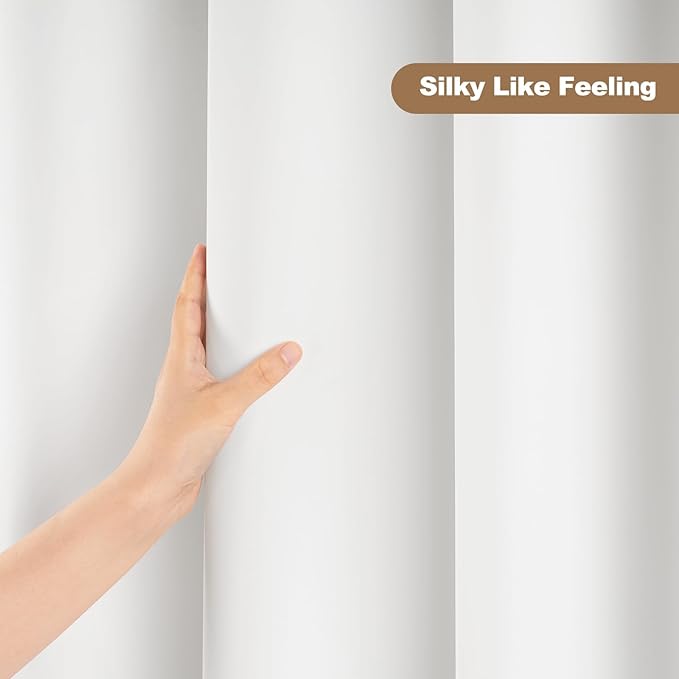 UFRIDAY White Shower Curtain Liner Premium PEVA 72 x72 inch,Heavy Duty Shower Curtain with 3 Weighted Magnets, Plastic Waterproof Bath Curtains with 12 Hooks