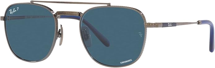 Ray-Ban Unisex Rb8258 Frank II Titanium Aviator Sunglasses