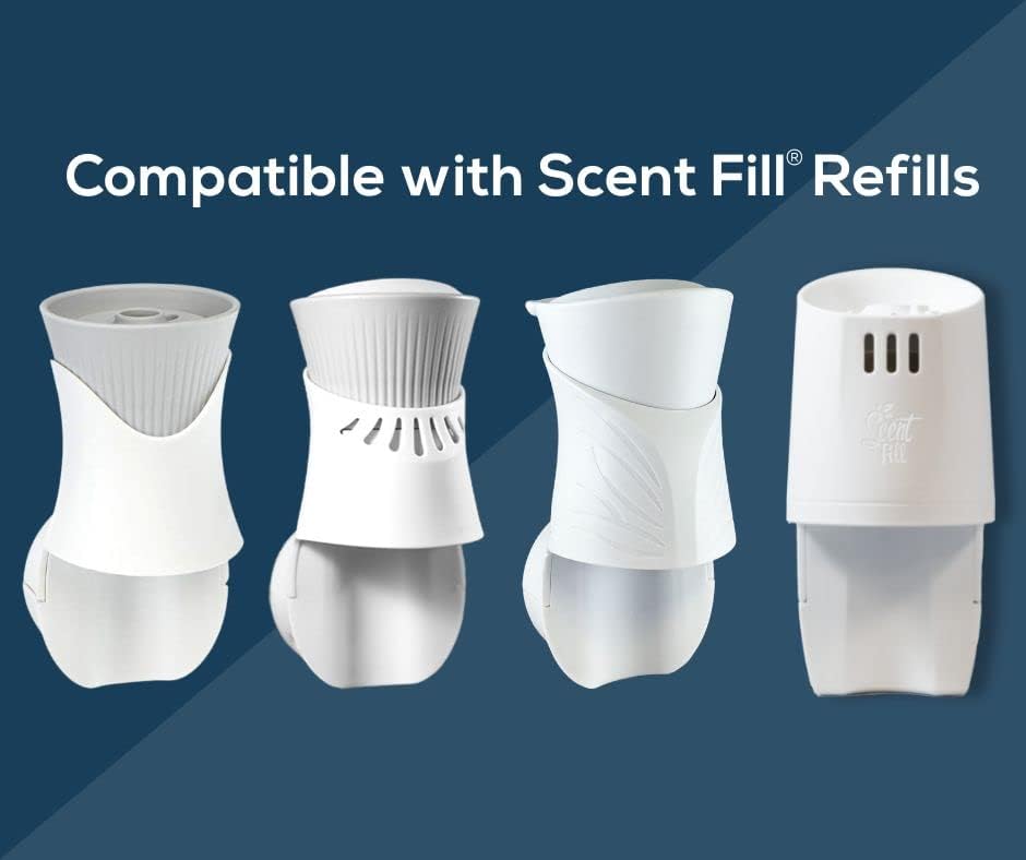 Scent Fill Eucalyptus Spearmint Plug in Air Freshener, 4 Scented Oil Refills