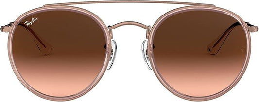 Ray-Ban Unisex Rb3647n Double Bridge Round Sunglasses