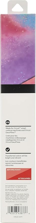Cricut Infusible Ink Transfer Sheets -2 Sheets 12" x 12" - Watercolor Splash Pattern - for Cricut EasyPress, Maker, Explore Air 2