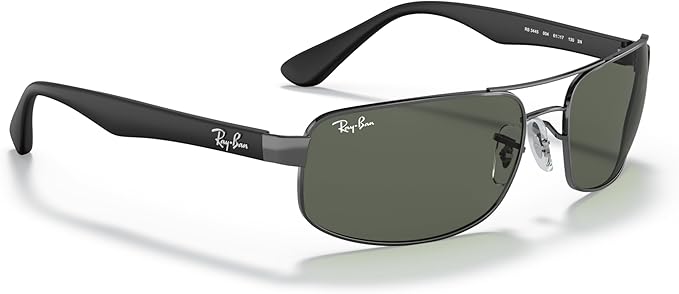 Ray-Ban mens Rb3445 Rectangular Sunglasses