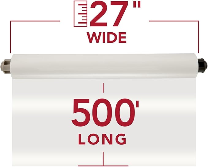 GBC Thermal Laminating Film, Rolls, Ultima 65 EZLoad, Nap I, 1.5 mil, 27" x 500', 2-Pack (3126061EZ)