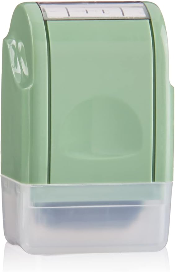 LEGILINER 3/4" Dotted Thirds Slanted Handwriting Line (Green) Teacher Stamp – Tri-Line Pattern for Calligraphy and Cursive Writing. Classroom & Home Use. Refillable Ink Writing Practice Roller Stamp.