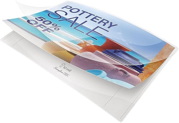 GBC Laminating Sheets, Thermal Laminating Pouches, Letter Size, 10 Mil, Speed Format, EZUse, 50 Pack (3200599)
