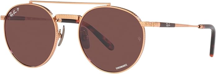 Ray-Ban Unisex Rb8237 Round II Titanium Round Sunglasses
