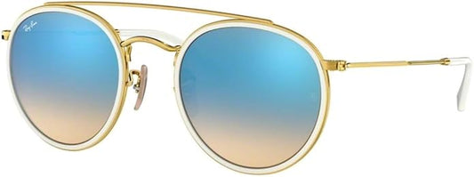 Ray-Ban Unisex Rb3647n Double Bridge Round Sunglasses