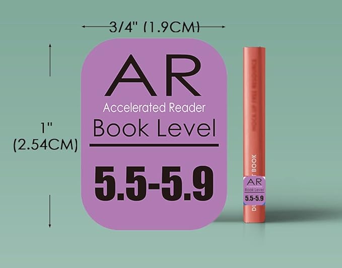 Genre Book Spine Labels for Library | Classroom Library Classification Stickers 450pcs | Advanced Reader Level