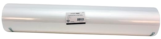 School Smart Laminating Film Roll, 25 Inches x 500 Feet, 3 Mil Thick, High Gloss