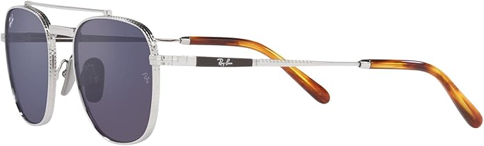 Ray-Ban Unisex Rb8258 Frank II Titanium Aviator Sunglasses
