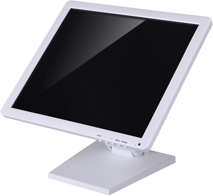 WEARSON Single Adjustable LCD Monitor Stand Mount Folding VESA Monitor Desk Stand with VESA Hole 75x75mm 100x100mm (White)