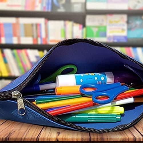 Trail maker Bulk Pencil Case Bags Bundle with Zipper for Kids, School, Offices | Colorful Pencil Pouches in Bulk Packs
