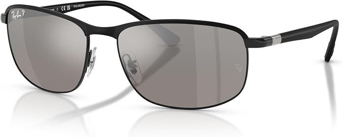 Ray-Ban Unisex Rb3671ch Chromance Rectangular Sunglasses