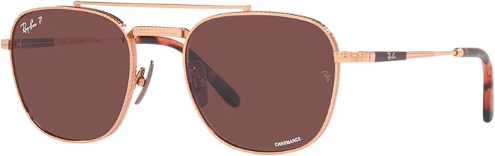 Ray-Ban Unisex Rb8258 Frank II Titanium Aviator Sunglasses
