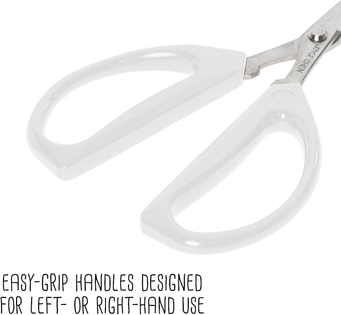 Joyce Chen Original Unlimited Kitchen Scissors All Purpose Dishwasher Safe Kitchen Shears With Comfortable Handles, White
