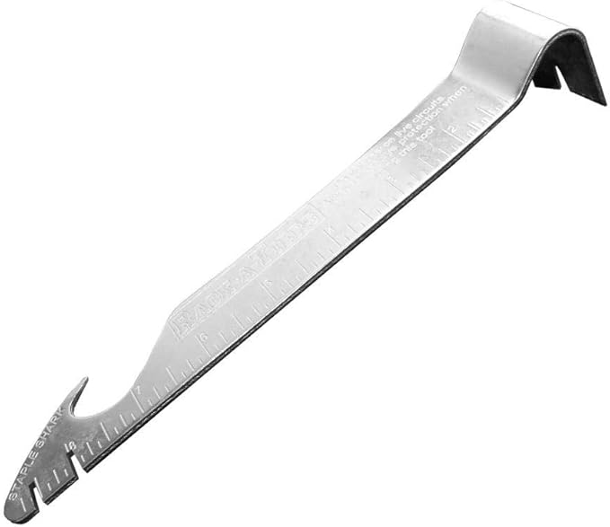 Rack-A-Tiers Staple Shark - Multi-Purpose Staple Puller, Electrical Wire Staple Remover (52455)