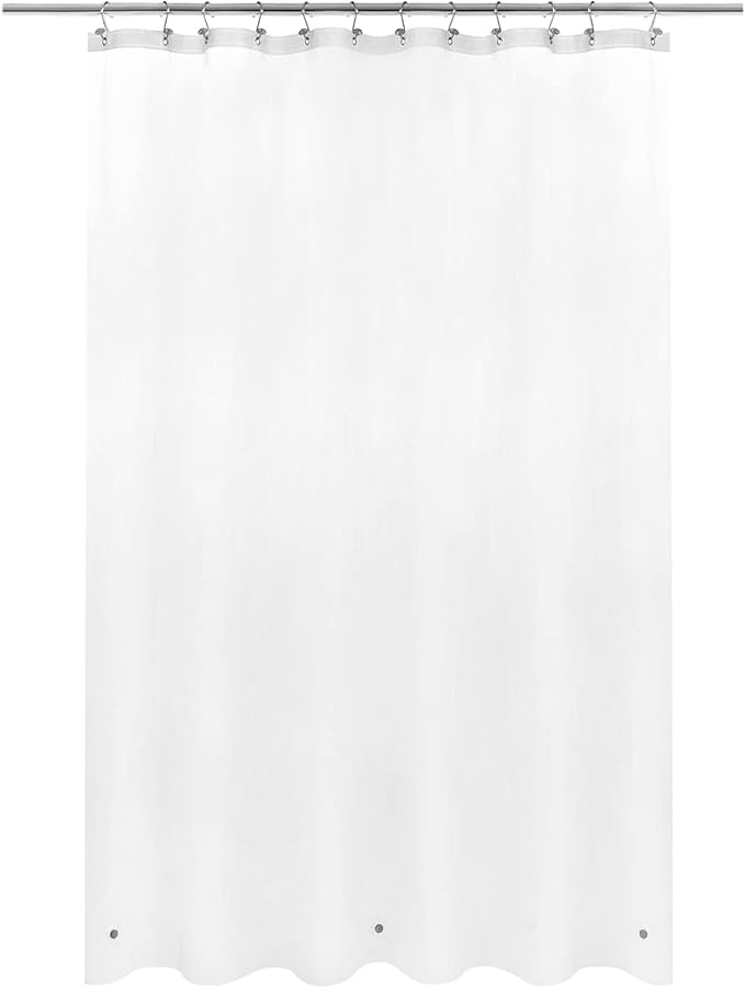 Barossa Design Frosted Shower Curtain Liner - Premium PEVA Shower Liner for Bathroom, BPA & PVC Free, No Chemical Smell, Lightweight Bath Curtain with 3 Magnets, Metal Grommets - Frost, Standard Size