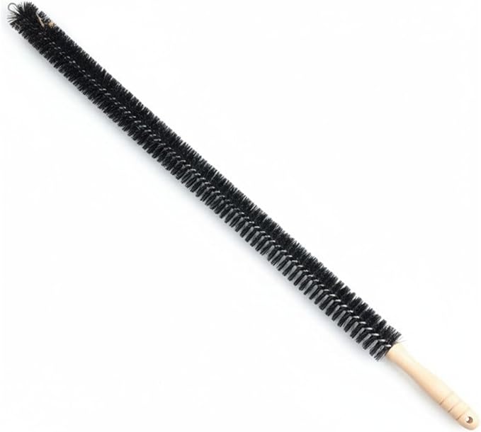 Dryer Cleaner Vent Brush Long Flexible Dryer Vent Cleaner with Wood Handle and Refrigerator Condenser Coil Brush Long Flexible Refrigerator Coil Cleaning Brush (EY-008)