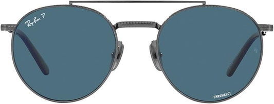 Ray-Ban Unisex Rb8237 Round II Titanium Round Sunglasses