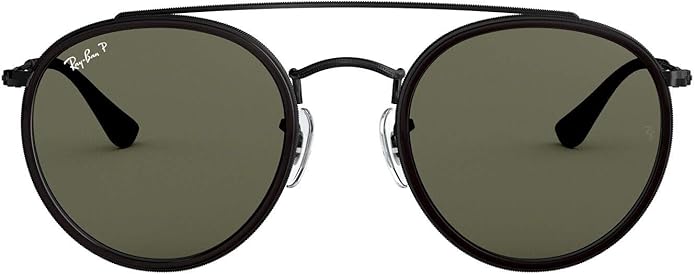 Ray-Ban Unisex Rb3647n Double Bridge Round Sunglasses