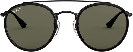 Ray-Ban Unisex Rb3647n Double Bridge Round Sunglasses