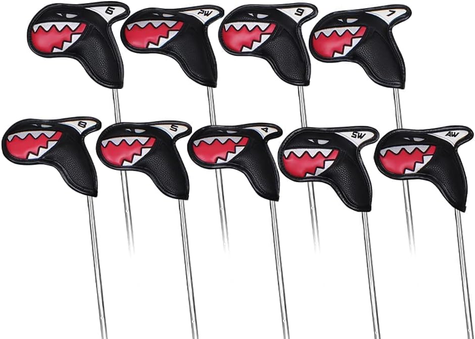 Scott Edward Skull Golf Woods Headcovers Covers for Driver Fairway 1 3 5 H Clubs Set Heads PU Leather Unisex Black Brown