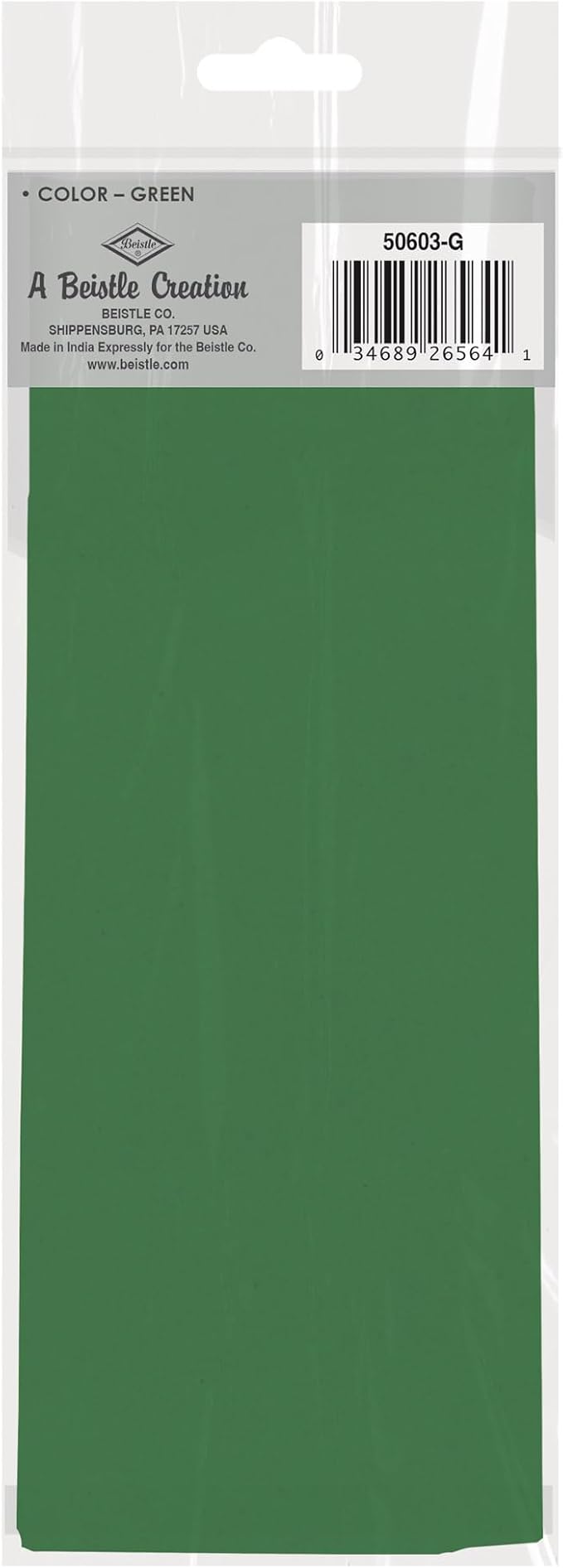 Beistle Green Tissue Paper Sheets – 96 Pack, Bulk Square Craft Tissue, Gift Wrapping for Bags, Boxes, DIY Crafts, Packaging Filler for Retail Displays, Shipping, Parties & Decorative Use, 20” x 20”
