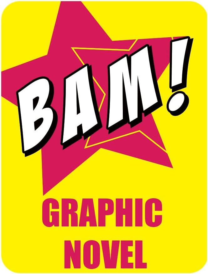 Genre Book Spine Labels | Library Classification Stickers Graphic Novels 450pcs