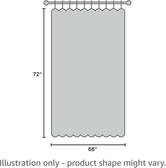 Ga-Geetopia Short - EVA Clear Shower Curtain Liner, Pebble Pattern 72x66 Inch Lightweight Plastic Bathroom Shower Showroom Inner Curtain with Rustproof Metal Grommets and Weighted Magnets