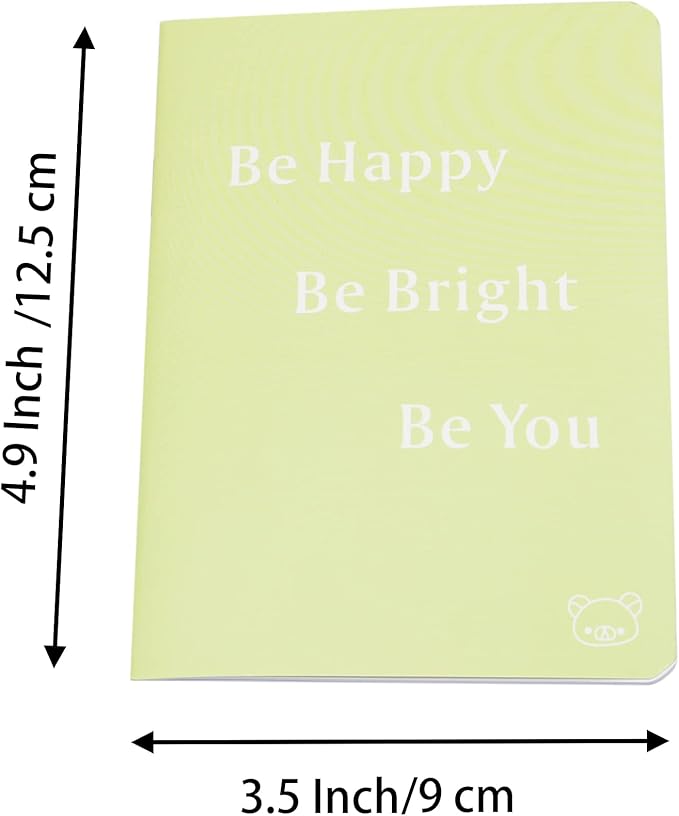 Yansanido 24 Pcs 4.9 Inch x 3.5 Inch Pocket Notebook 24 Sheets (48 Pages) 7mm College Ruled 70 Gsm Paper(24)