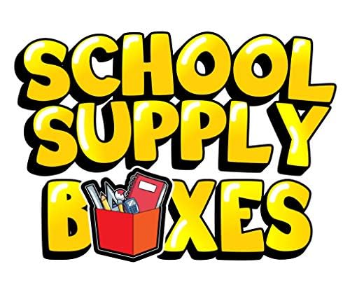 Secondary School Essentials Bundle | 1 Box - 51 Pieces per Box | School Supply Boxes - Back to School Essentials Includes Folders, Notebooks, 1" Binder, Mechanical Pencils, Index Cards, Highlighters, & Pens