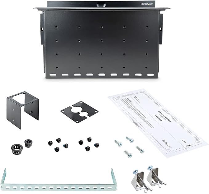 StarTech.com Dual-Module Conference Table Connectivity Box - for Adding Power/Charging/AV/Laptop Docking Modules - Cable Organizer (BOX4MODULE)