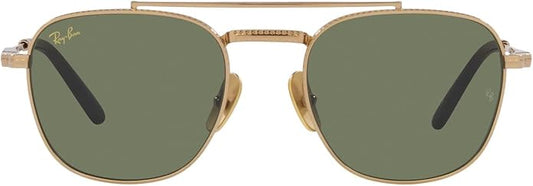 Ray-Ban Unisex Rb8258 Frank II Titanium Aviator Sunglasses