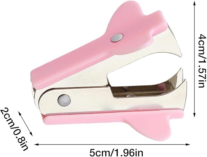 Pink Stapler Removal Tool, Staple Puller, Modern Plastic Stapler Remover with Non-Slip Handle, Ideal for Students, Teachers, Home and School