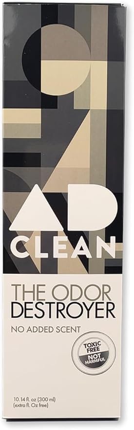 AdClean The Odor Destroyer l Odor Eliminator, No Scent, No Harsh Chemicals l Safe for Pets, People and the Planet l 10.14 fl oz Mist Spray