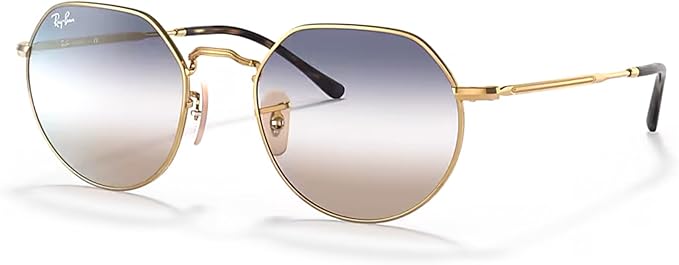 Ray-Ban Jack RB3565 Rounded Hexagonal Sunglasses for Men for Women +BUNDLE with ACCESSORY EYEWEAR KIT