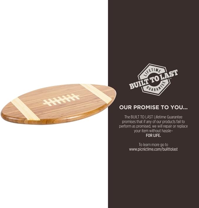 PICNIC TIME NCAA Tennessee Volunteers Touchdown! Bamboo Cutting Board