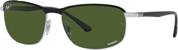 Ray-Ban Unisex Rb3671ch Chromance Rectangular Sunglasses