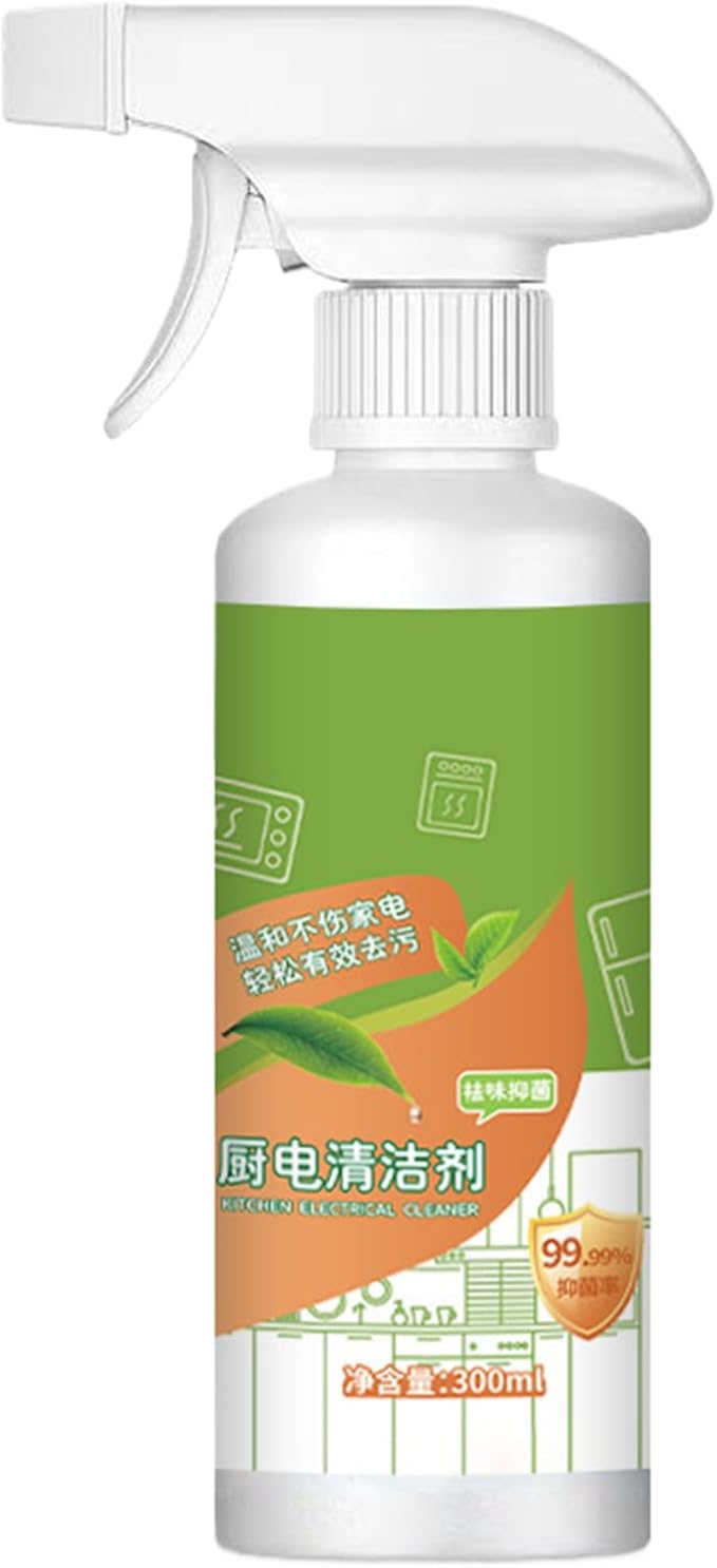 Kitchen Cleaner Spray, With Gentle Concentrated Formula, 300ml, Kitchen Grease Remover, Coffee Maker Cleaner, Fast And Refreshing Cleaning, For Appliances, Coffee Makers, And Indoor Ares