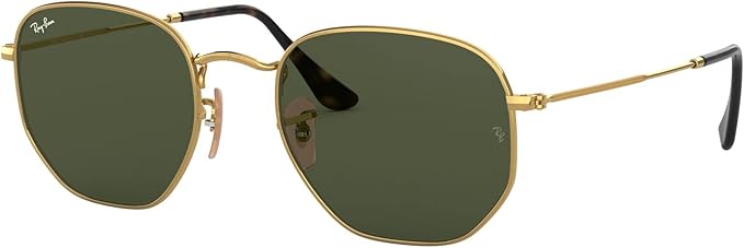 Ray-Ban unisex-adult Rb3548n Hexagonal Flat Lens Hexagonal Sunglasses