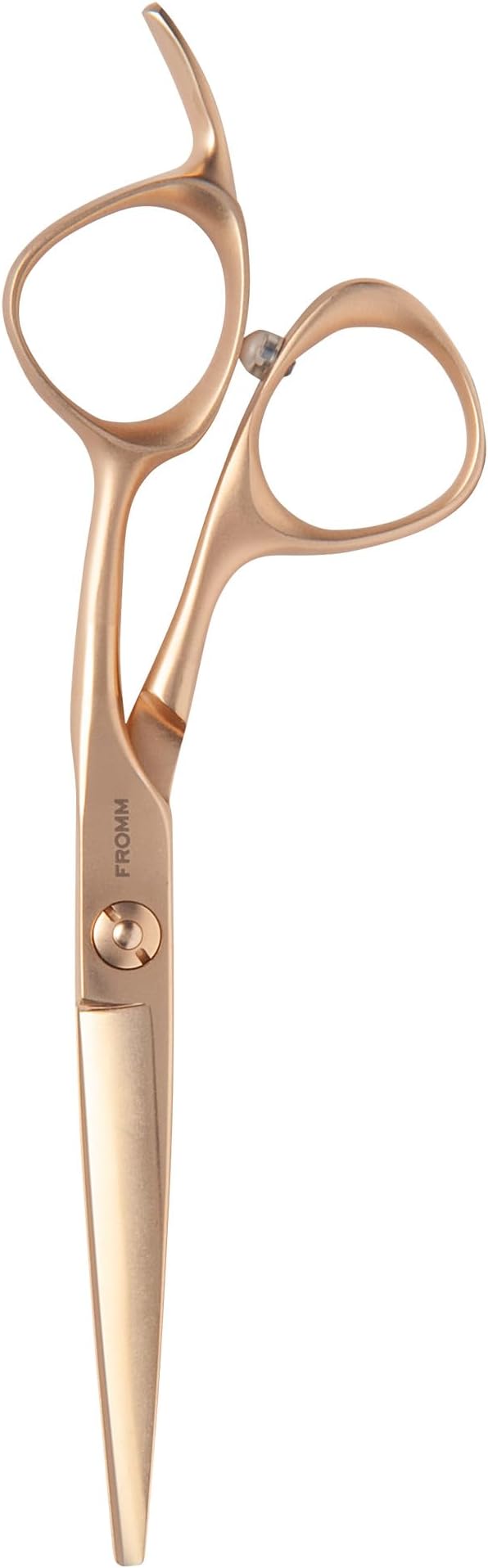 Fromm Professional Defy 5.75" 1-Piece Precision Slide & Point Hair Cutting Shears in Matte Gold Japanese Steel Scissors with Razor Sharp Convex Blade for Expert Salon Stylists