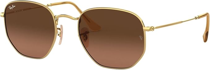 Ray-Ban unisex-adult Rb3548n Hexagonal Flat Lens Hexagonal Sunglasses