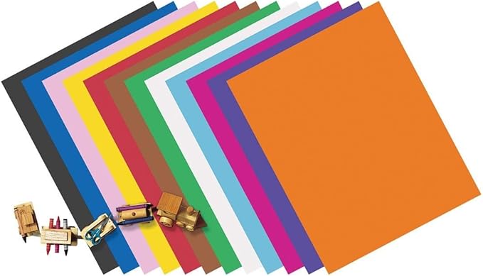 Pacon Poster Board - Assorted Colors - 100 Sheets