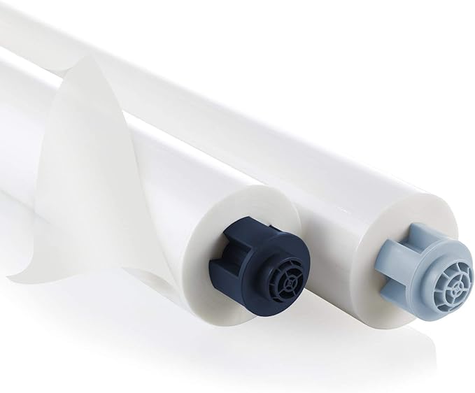 GBC EZLoad Blue End Cap Laminating Roll Film, Low Temp, Gloss, 12" x 100', 5 mil, 2 Pack (3000052EZ)