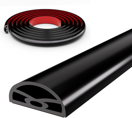 118” Black Shower Threshold Water Dam Stopper for Dry and Wet Separation,Self Adhesive Collapsible Walk in Shower Splash Guard Seal Strip, Silicone Sink Edge Water Barrrier for Bathroom and Kitchen