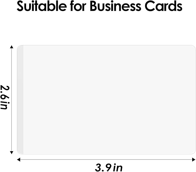KTRIO 50 Pack Self Sealing Laminating Pouches, 2.6” x 3.9”, 10 Mil Thick Self Adhesive Laminating Sheets, Business Card Laminating Paper, Clear Laminate Sheets, No Laminator Machine Needed, No Heat