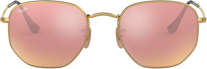 Ray-Ban unisex-adult Rb3548n Hexagonal Flat Lens Hexagonal Sunglasses