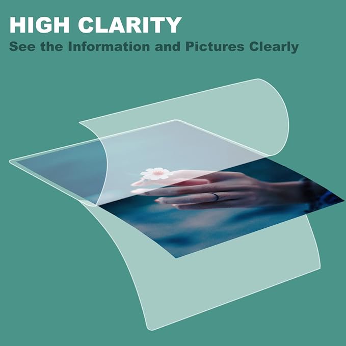 BESTEASY Clear 9" x 11.5" Thermal Laminating Sheets 3 mil Letter Size Thermal Laminating Pouches, Hold 8.9'' x 11.4'' Letter Size Sheets, Pack of 2000