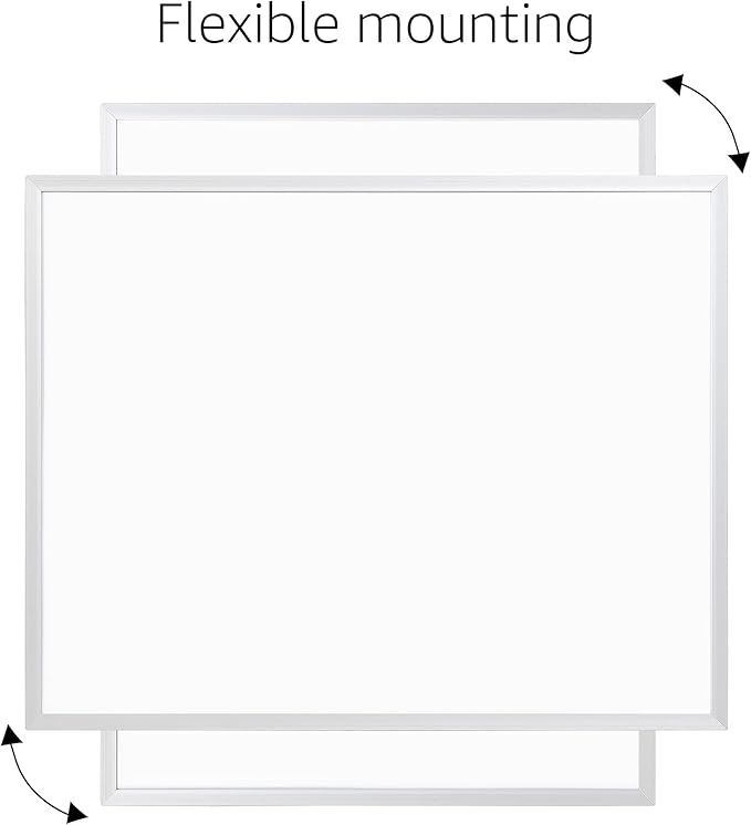 Amazon Basics Small Dry Erase Whiteboard, Magnetic Bulletin Board, with Marker and Magnets, 11"W x 14"H, Aluminum Frame